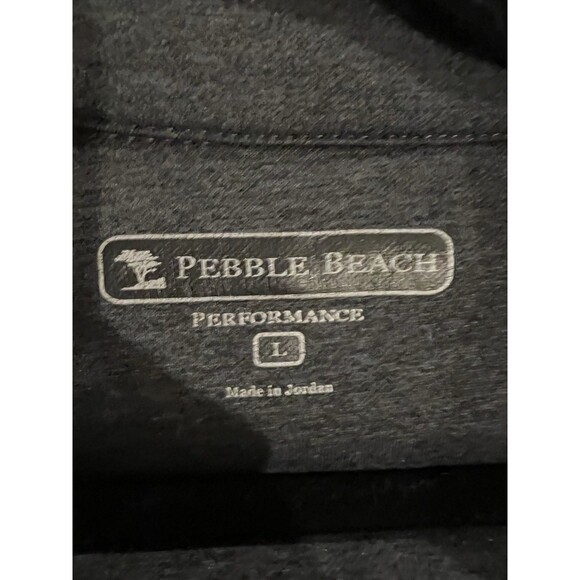 Pebble Beach Performance Men’s Golf Pullover 1/4 Zip Dark Gray Size L  Casual - Picture 3 of 9